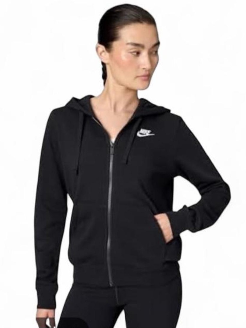 Nike Women's Black Full-Zip loose fit Hoodie
Sz XS NWT